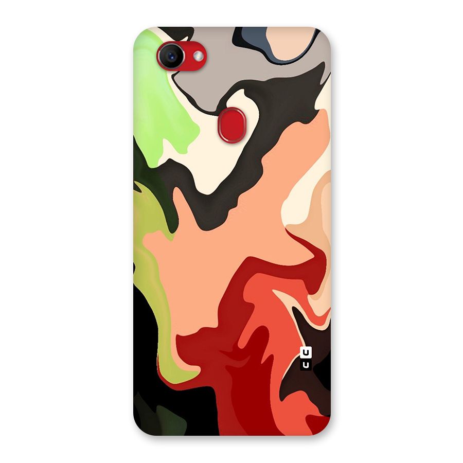 Geometric Abstract Acrylic Oil Pattern Art Back Case for Oppo F7