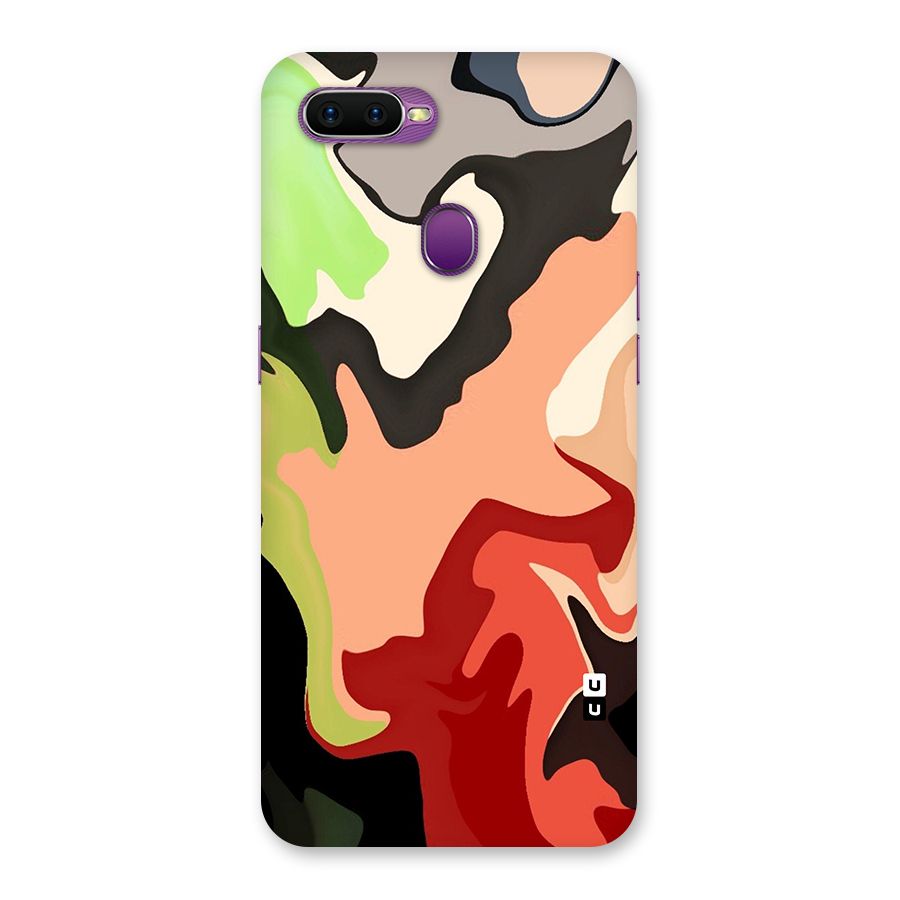 Geometric Abstract Acrylic Oil Pattern Art Back Case for Oppo F9