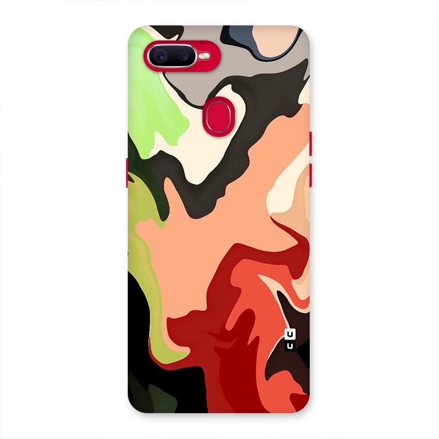 Geometric Abstract Acrylic Oil Pattern Art Back Case for Oppo F9 Pro