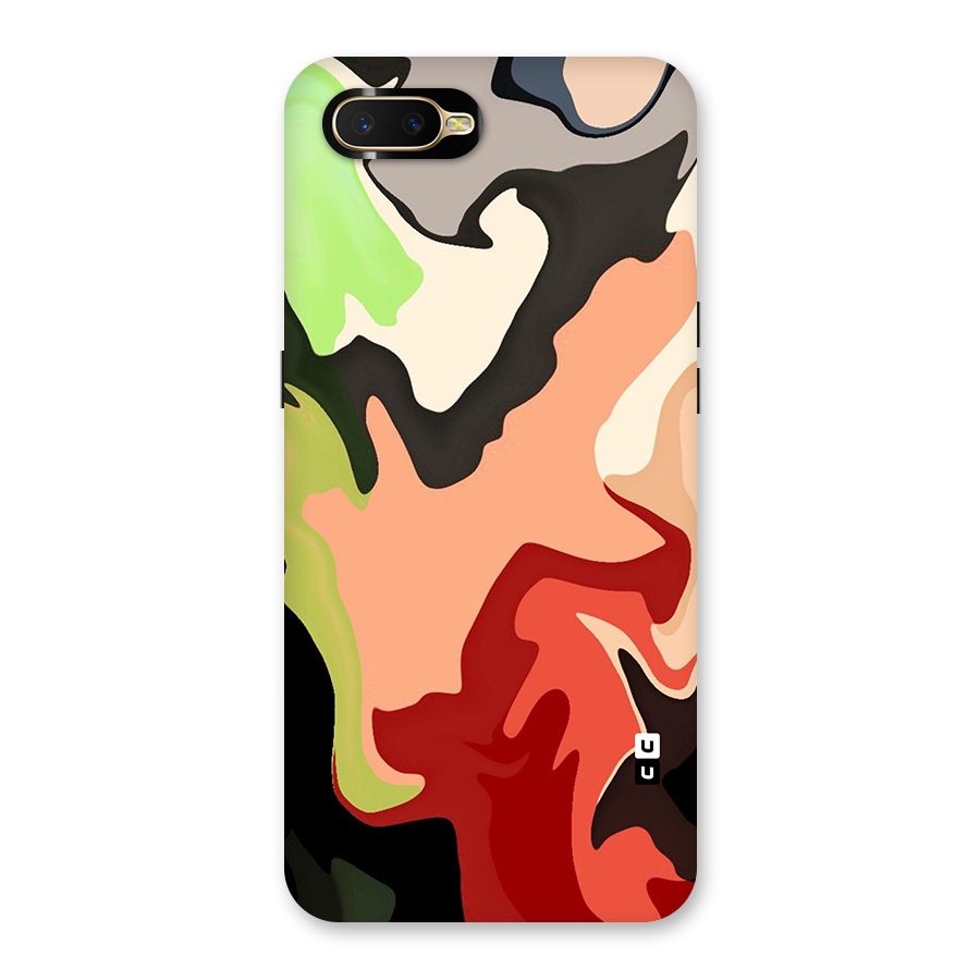 Geometric Abstract Acrylic Oil Pattern Art Back Case for Oppo K1