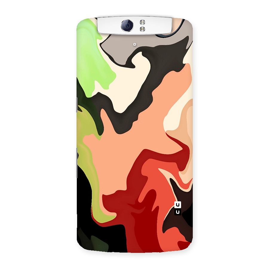 Geometric Abstract Acrylic Oil Pattern Art Back Case for Oppo N1
