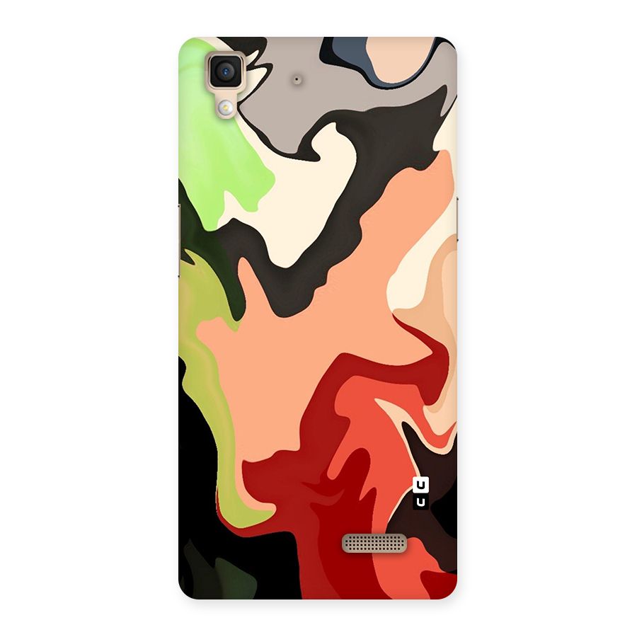 Geometric Abstract Acrylic Oil Pattern Art Back Case for Oppo R7