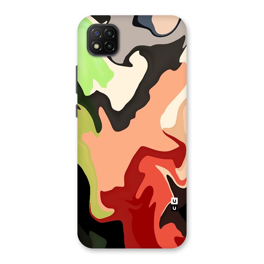 Geometric Abstract Acrylic Oil Pattern Art Back Case for Poco C3