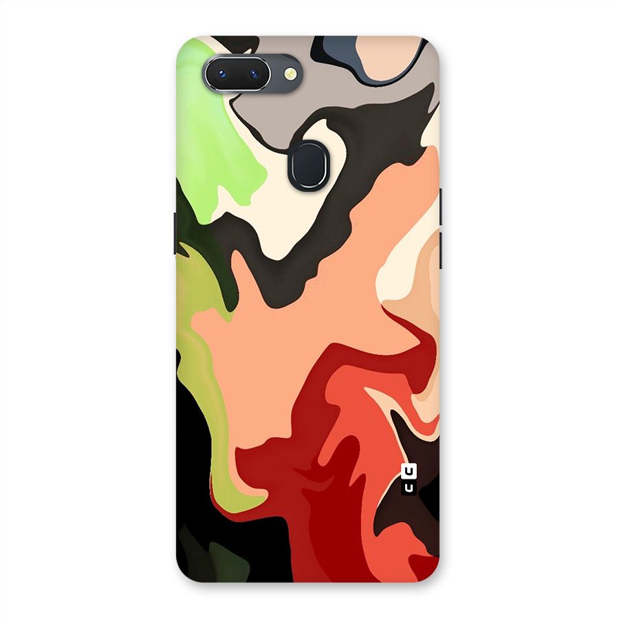 Geometric Abstract Acrylic Oil Pattern Art Back Case for Realme 2