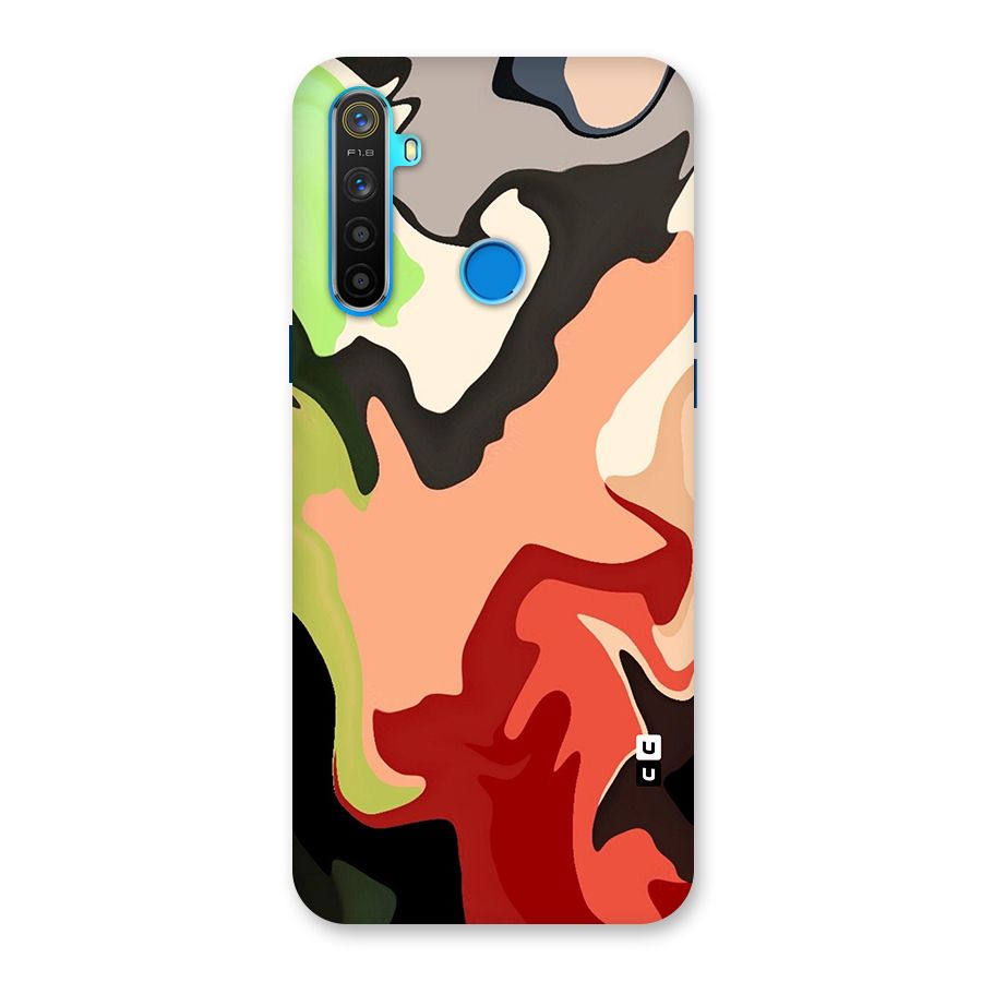 Geometric Abstract Acrylic Oil Pattern Art Back Case for Realme 5