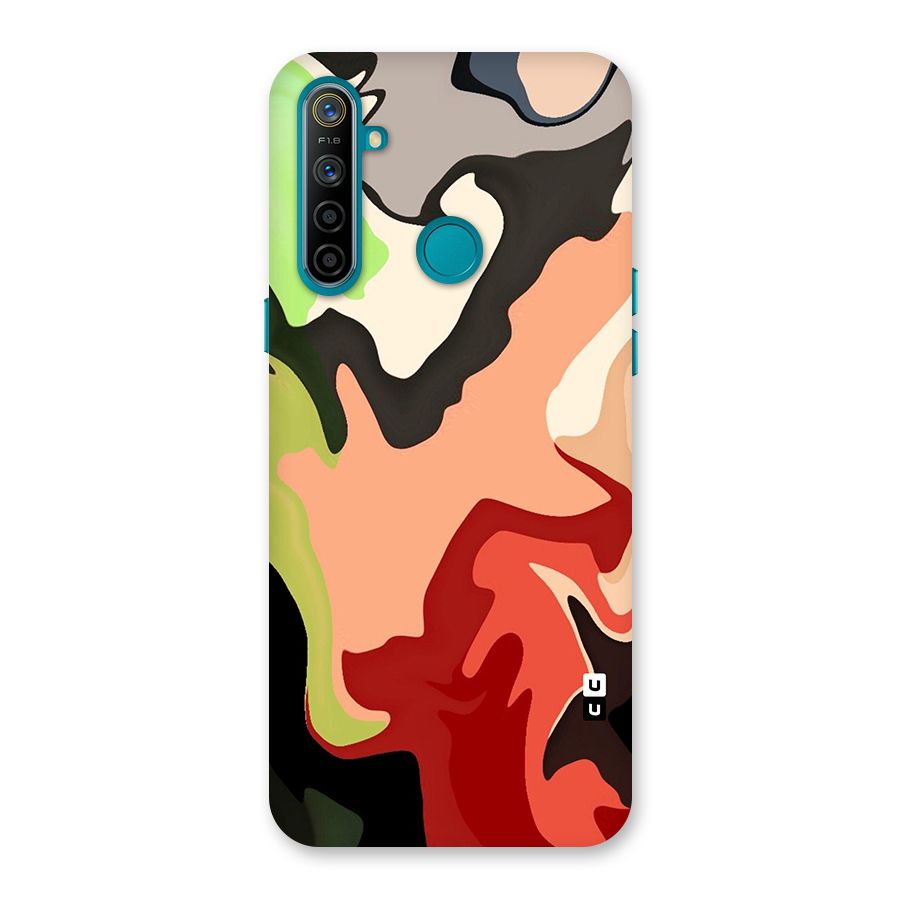 Geometric Abstract Acrylic Oil Pattern Art Back Case for Realme 5i