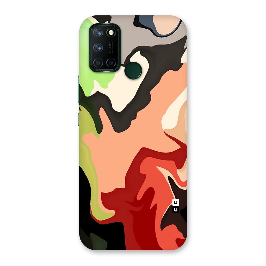 Geometric Abstract Acrylic Oil Pattern Art Back Case for Realme 7i