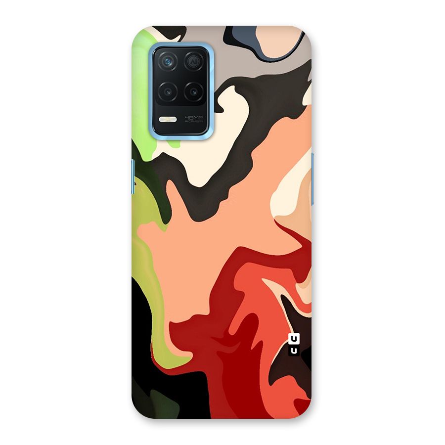 Geometric Abstract Acrylic Oil Pattern Art Back Case for Realme 8s 5G