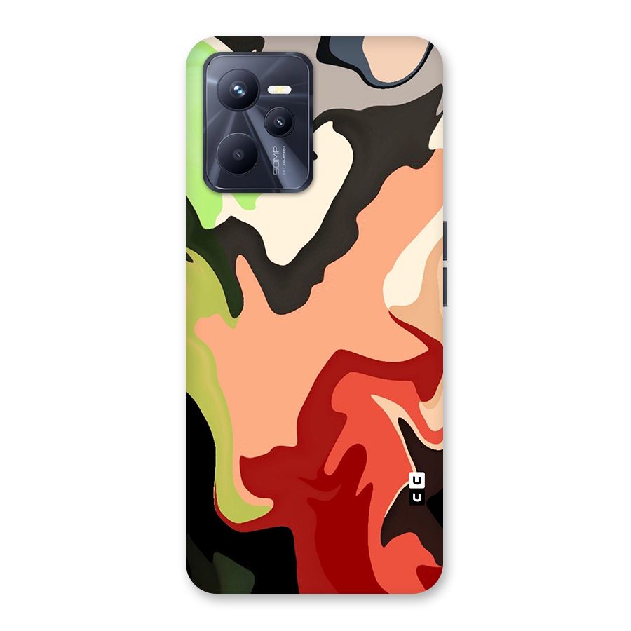 Geometric Abstract Acrylic Oil Pattern Art Back Case for Realme C35