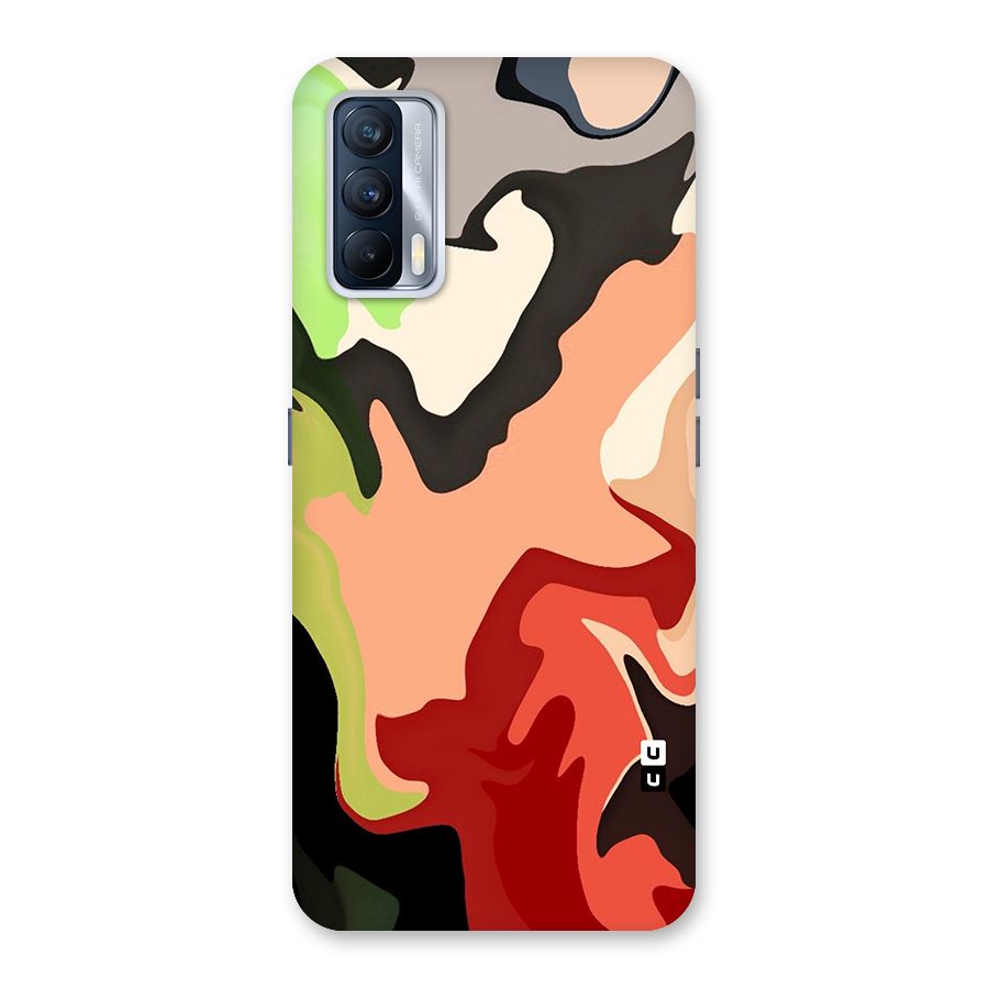 Geometric Abstract Acrylic Oil Pattern Art Back Case for Realme X7