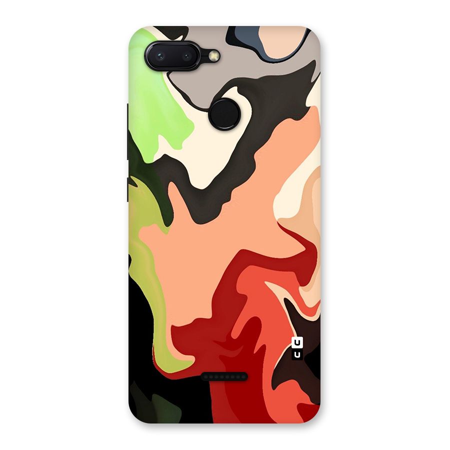 Geometric Abstract Acrylic Oil Pattern Art Back Case for Redmi 6