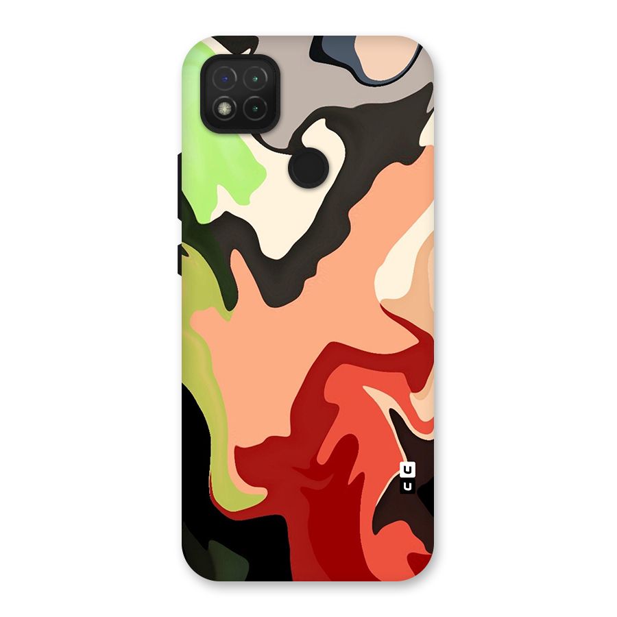 Geometric Abstract Acrylic Oil Pattern Art Back Case for Redmi 9C