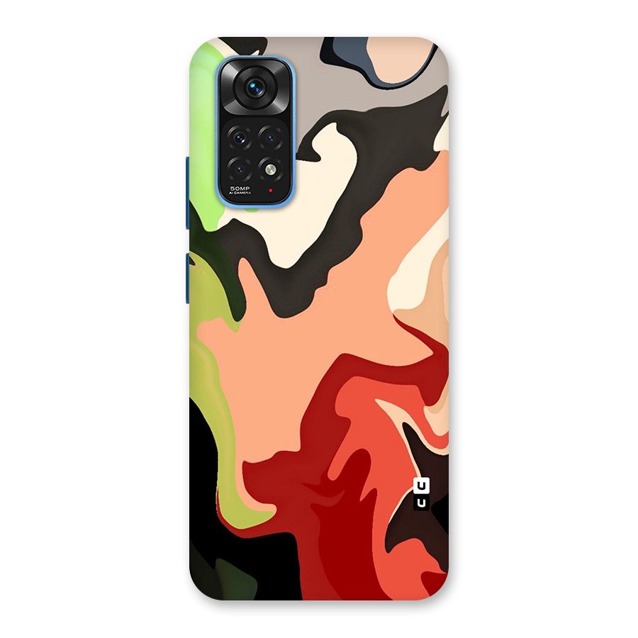 Geometric Abstract Acrylic Oil Pattern Art Back Case for Redmi Note 11S
