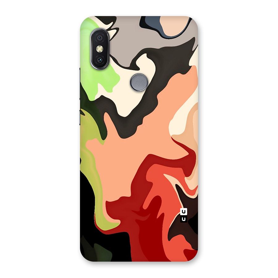 Geometric Abstract Acrylic Oil Pattern Art Back Case for Redmi Y2