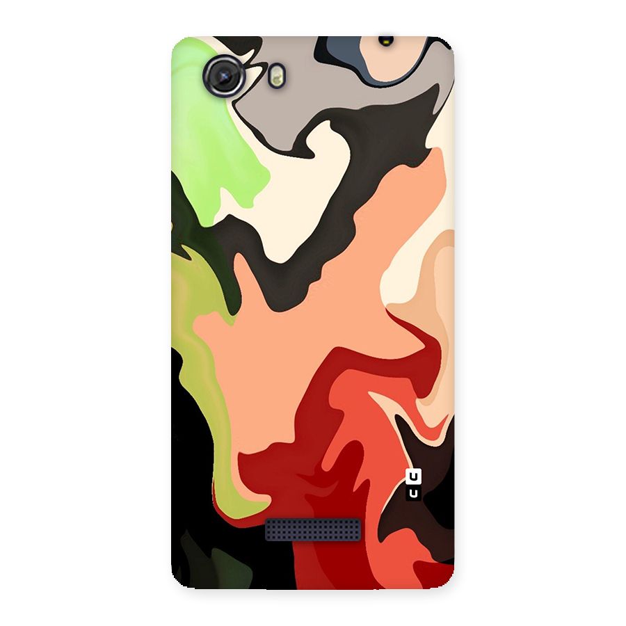 Geometric Abstract Acrylic Oil Pattern Art Back Case for Unite 3