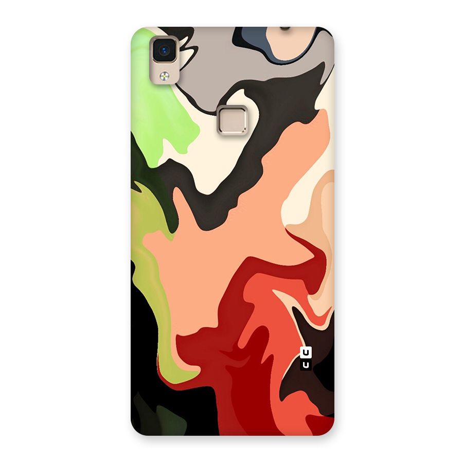 Geometric Abstract Acrylic Oil Pattern Art Back Case for V3 Max