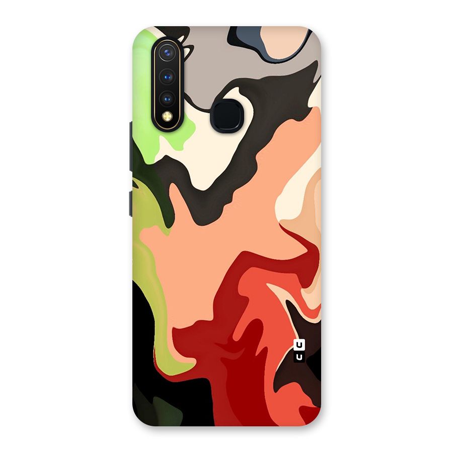 Geometric Abstract Acrylic Oil Pattern Art Back Case for Vivo U20