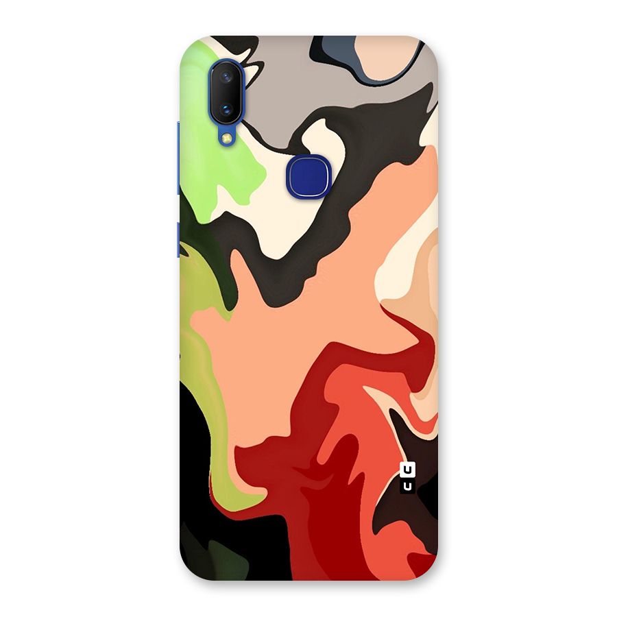 Geometric Abstract Acrylic Oil Pattern Art Back Case for Vivo V11