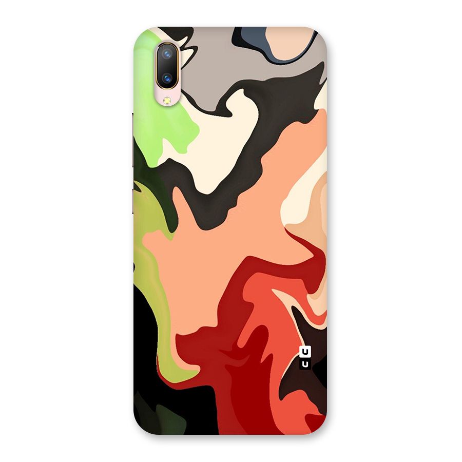 Geometric Abstract Acrylic Oil Pattern Art Back Case for Vivo V11 Pro