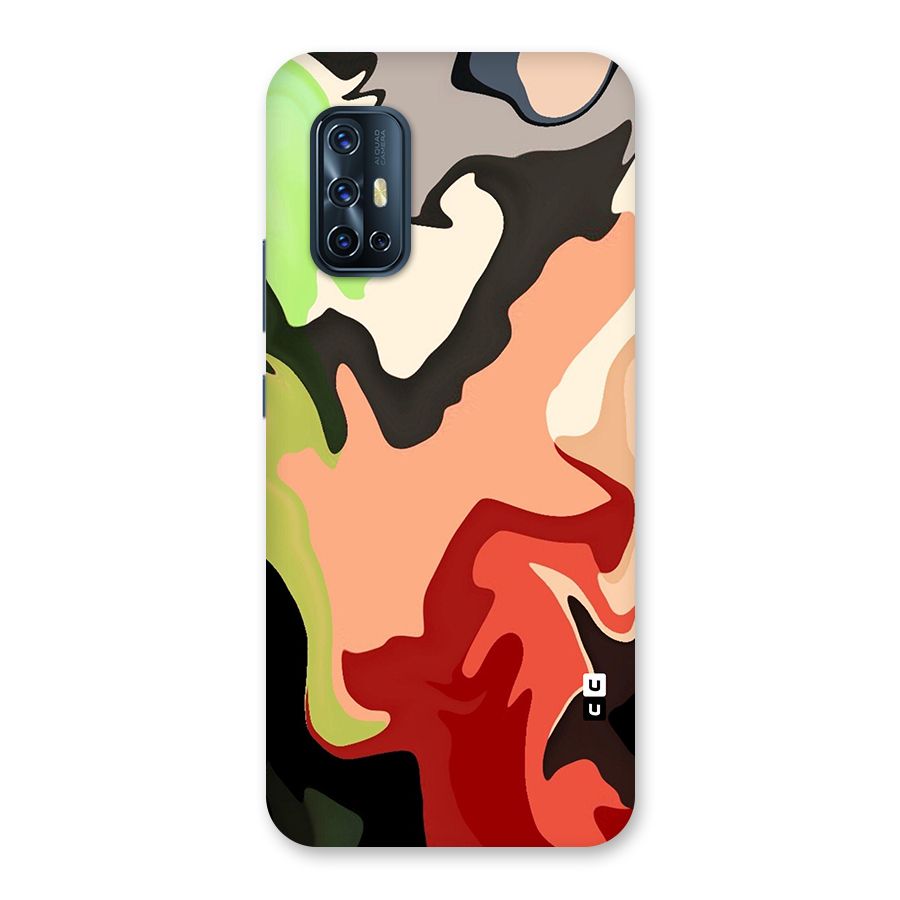Geometric Abstract Acrylic Oil Pattern Art Back Case for Vivo V17