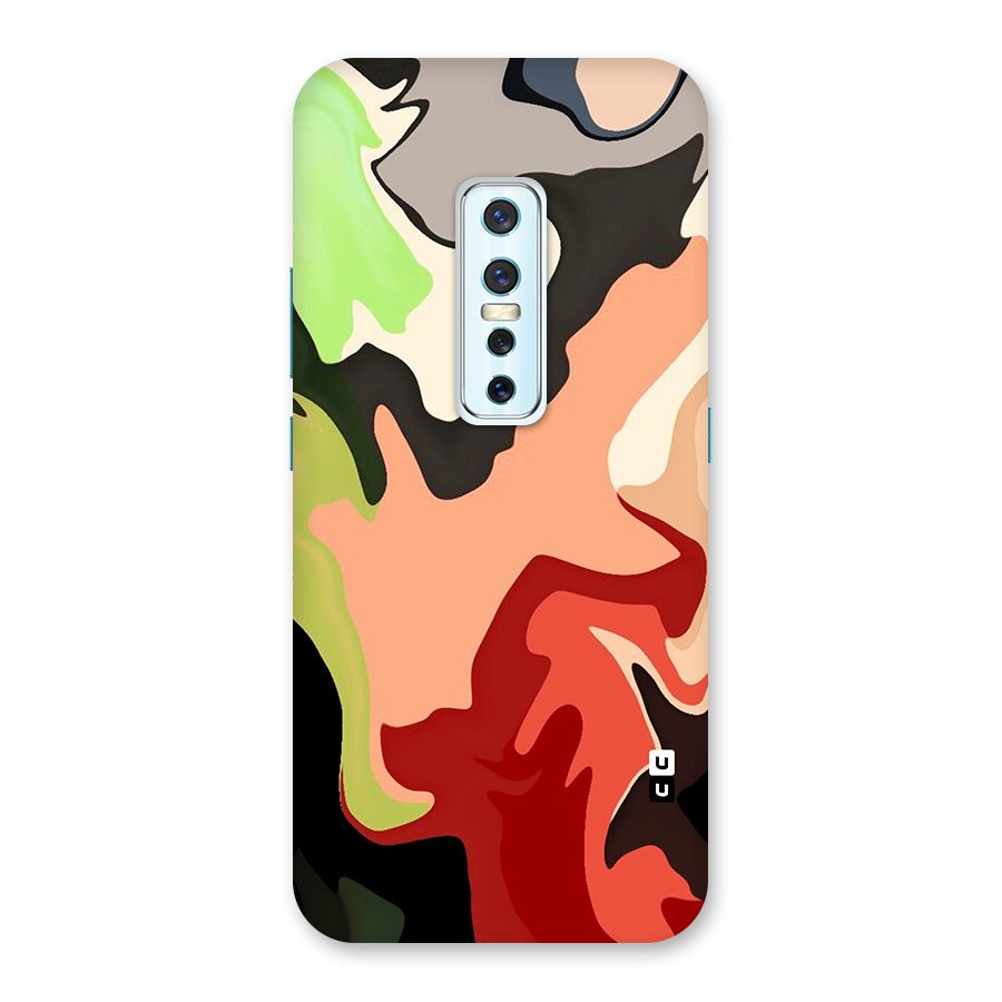 Geometric Abstract Acrylic Oil Pattern Art Back Case for Vivo V17 Pro