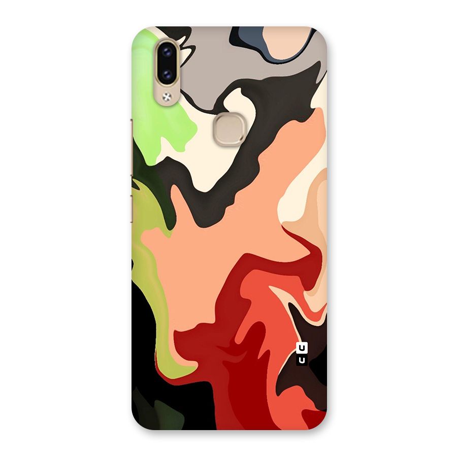 Geometric Abstract Acrylic Oil Pattern Art Back Case for Vivo V9