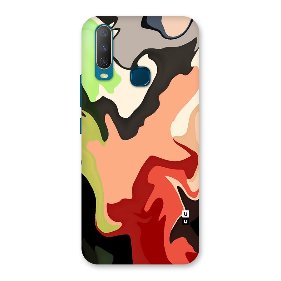 Geometric Abstract Acrylic Oil Pattern Art Back Case for Vivo Y11