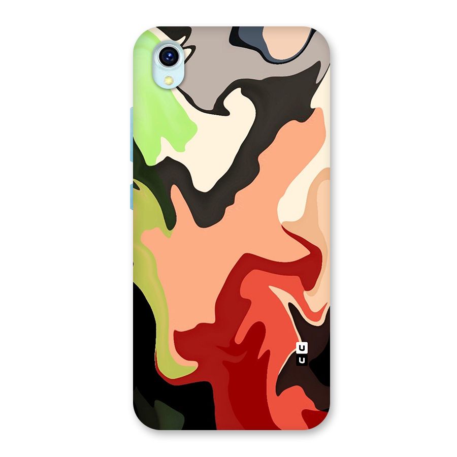 Geometric Abstract Acrylic Oil Pattern Art Back Case for Vivo Y1s