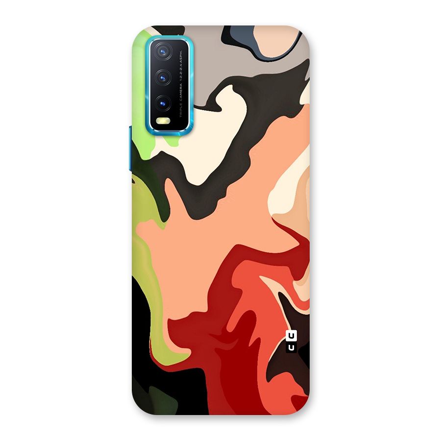 Geometric Abstract Acrylic Oil Pattern Art Back Case for Vivo Y20G