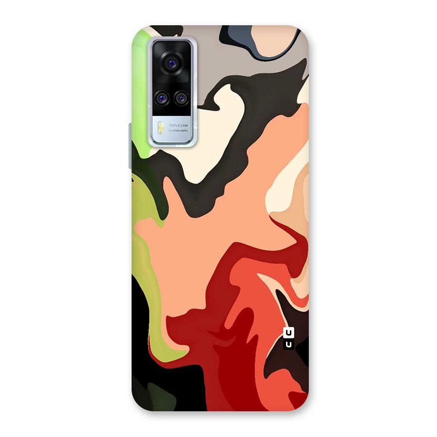 Geometric Abstract Acrylic Oil Pattern Art Back Case for Vivo Y31