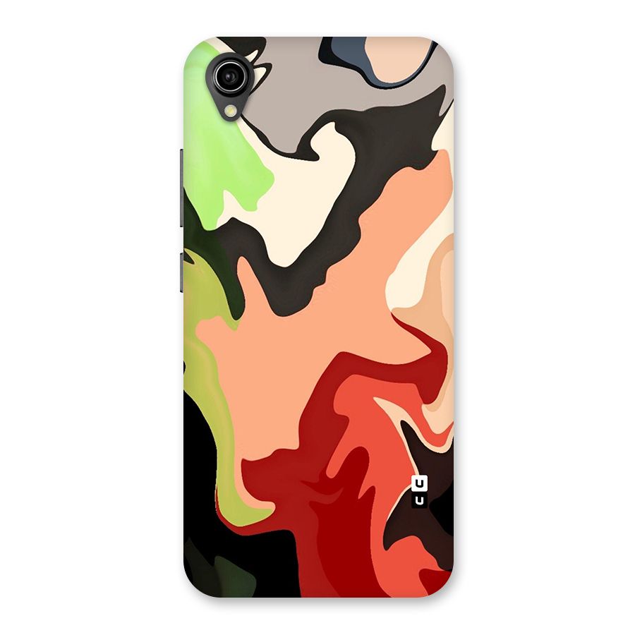 Geometric Abstract Acrylic Oil Pattern Art Back Case for Vivo Y90