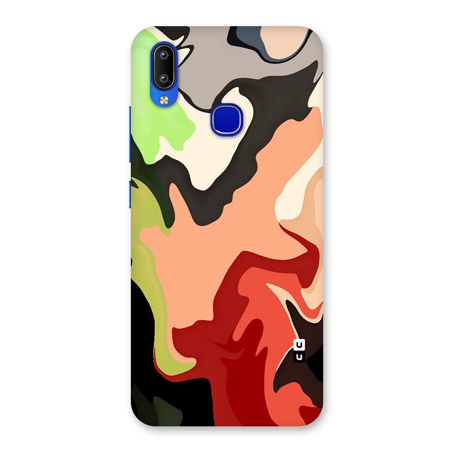 Geometric Abstract Acrylic Oil Pattern Art Back Case for Vivo Y91