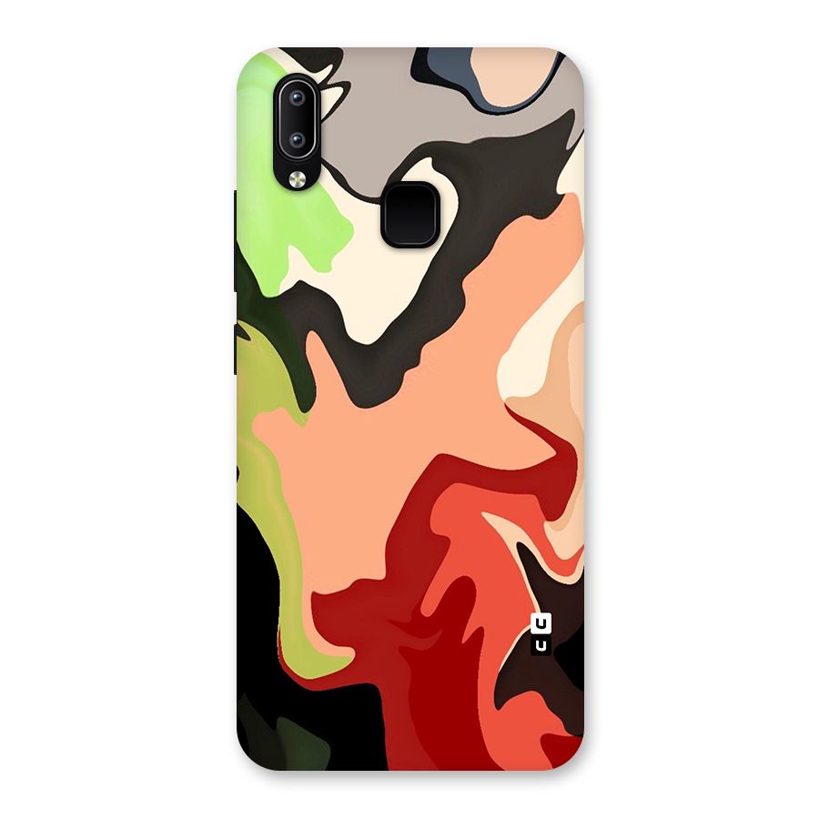 Geometric Abstract Acrylic Oil Pattern Art Back Case for Vivo Y93