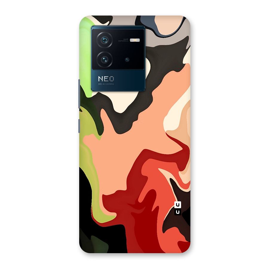 Geometric Abstract Acrylic Oil Pattern Art Back Case for Vivo iQOO Neo 6 5G