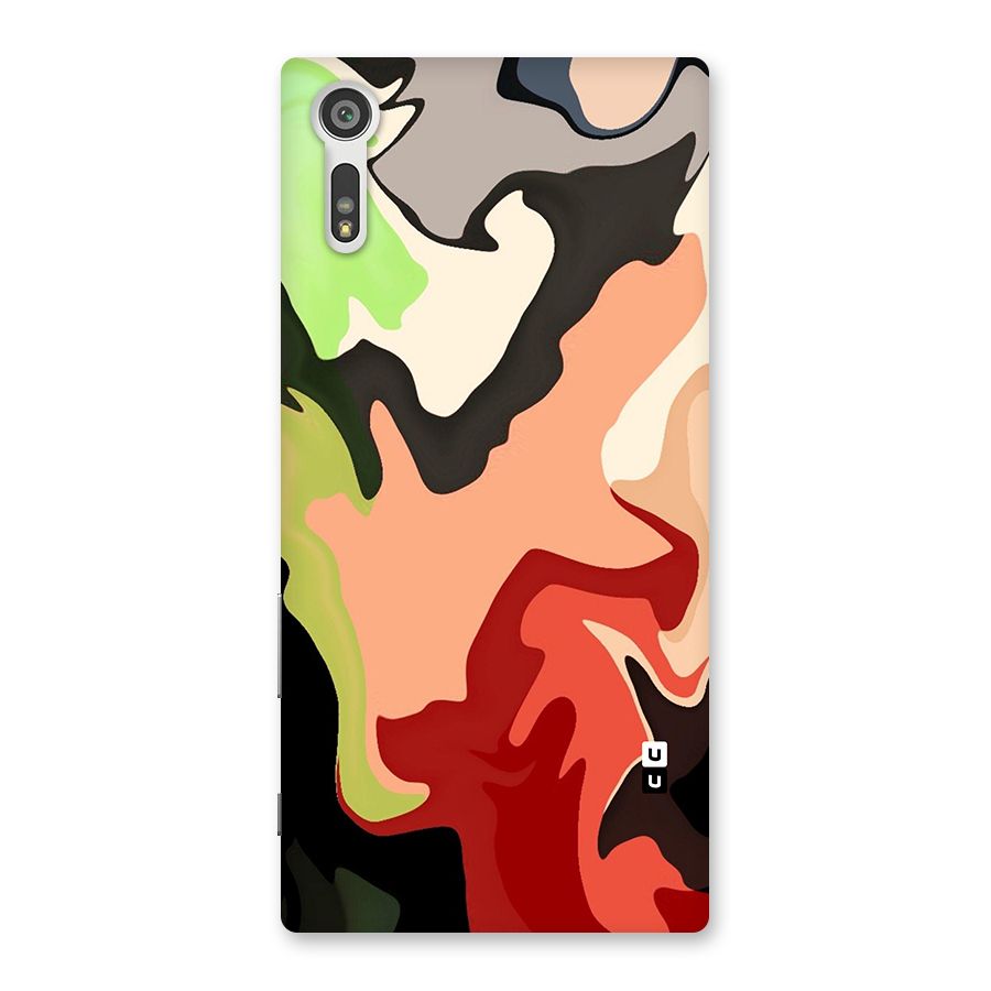 Geometric Abstract Acrylic Oil Pattern Art Back Case for Xperia XZ