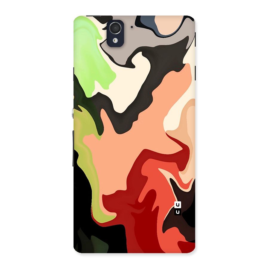 Geometric Abstract Acrylic Oil Pattern Art Back Case for Xperia Z