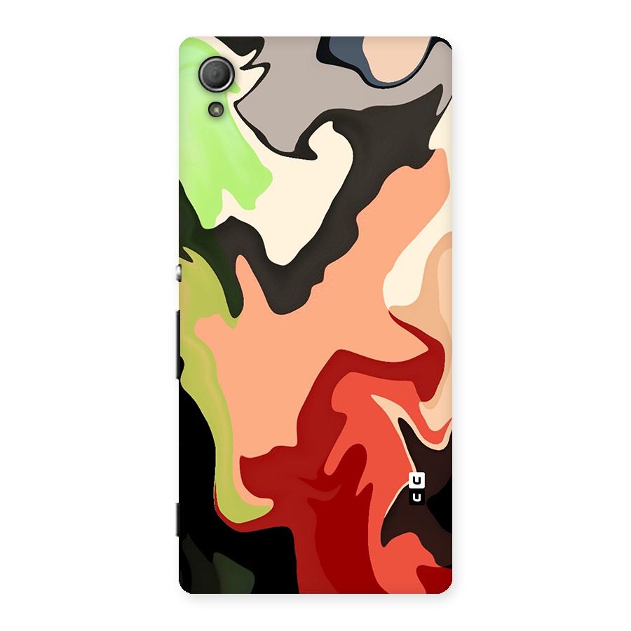 Geometric Abstract Acrylic Oil Pattern Art Back Case for Xperia Z3 Plus