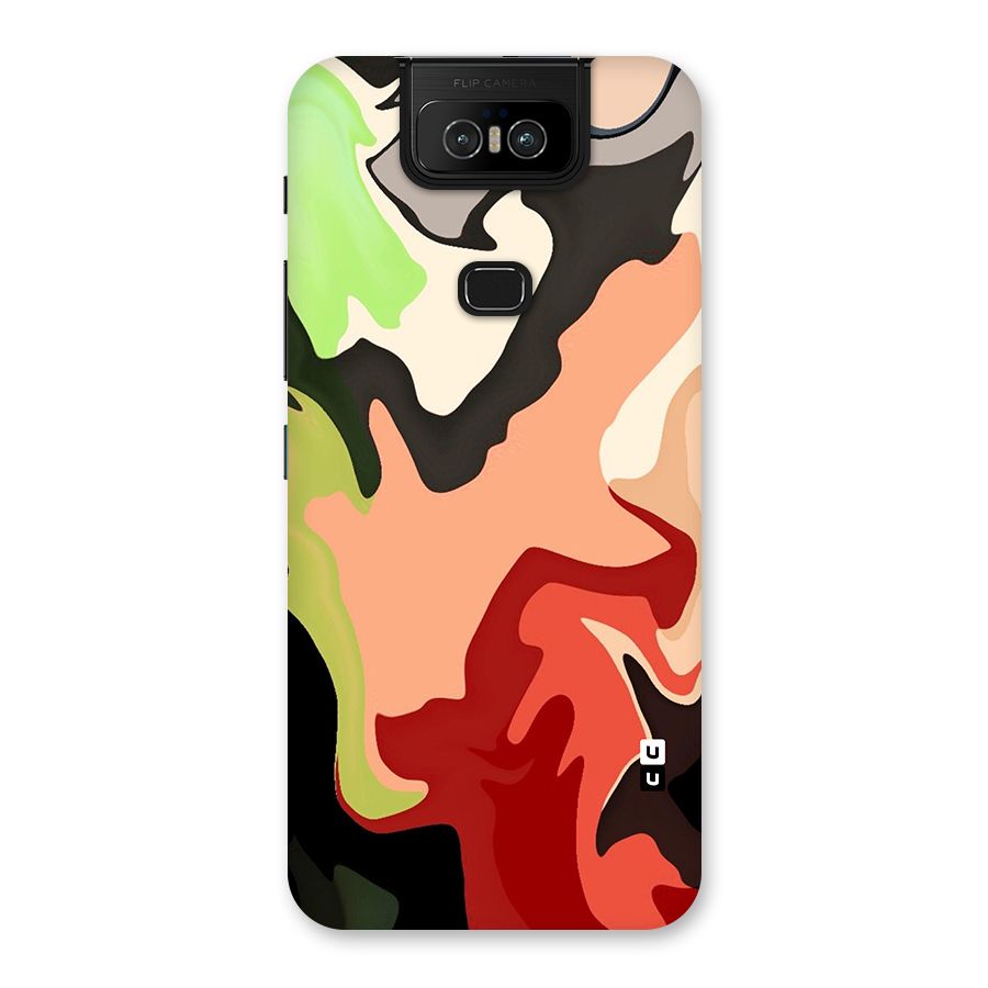 Geometric Abstract Acrylic Oil Pattern Art Back Case for Zenfone 6z