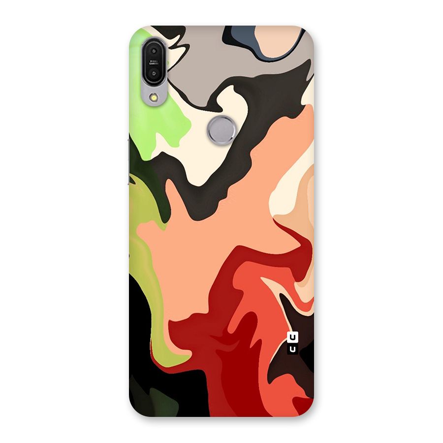 Geometric Abstract Acrylic Oil Pattern Art Back Case for Zenfone Max Pro M1