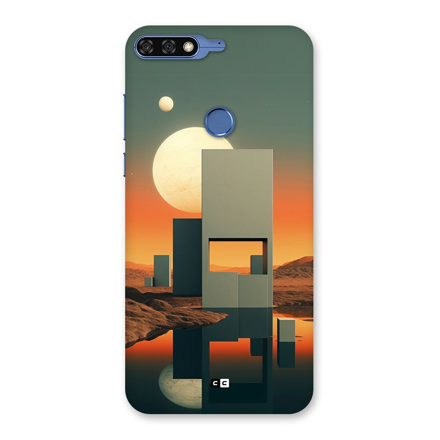 Geometric Sculpture Back Case for Honor 7C