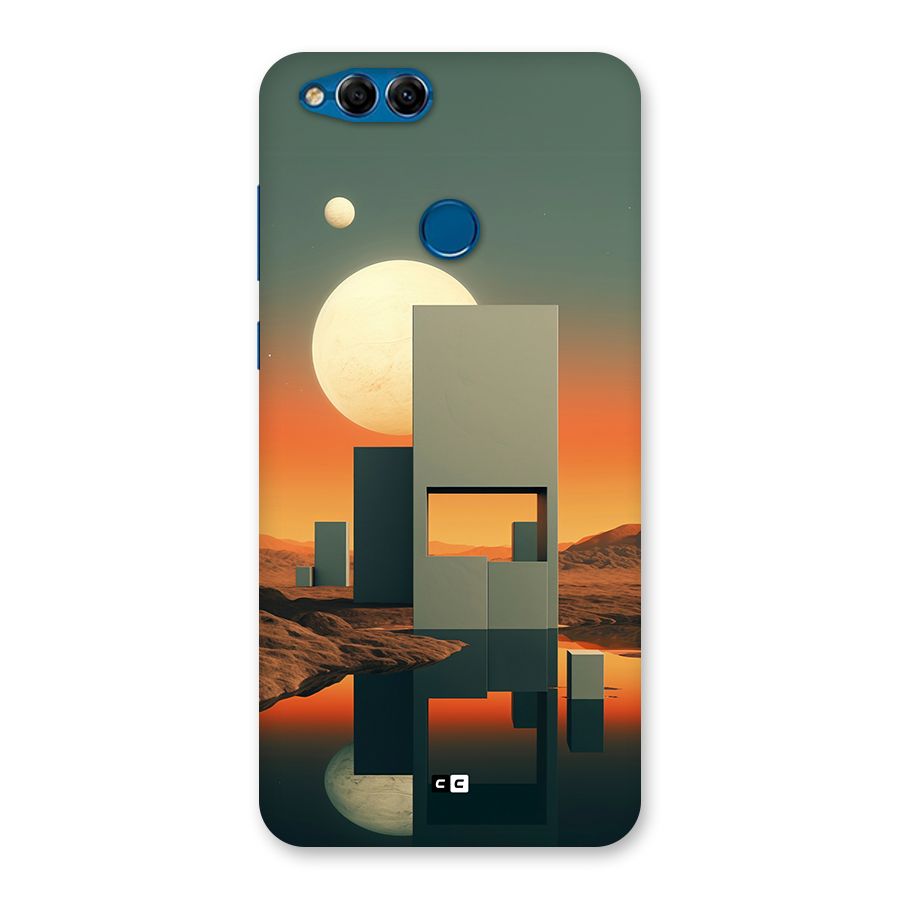 Geometric Sculpture Back Case for Honor 7X