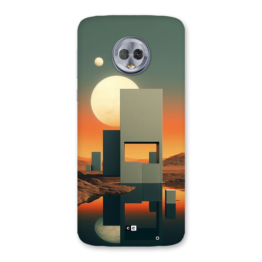 Geometric Sculpture Back Case for Moto G6 Plus