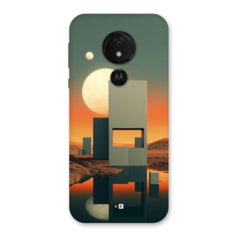 Geometric Sculpture Back Case for Moto G7 Power