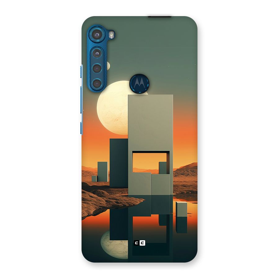 Geometric Sculpture Back Case for Motorola One Fusion Plus