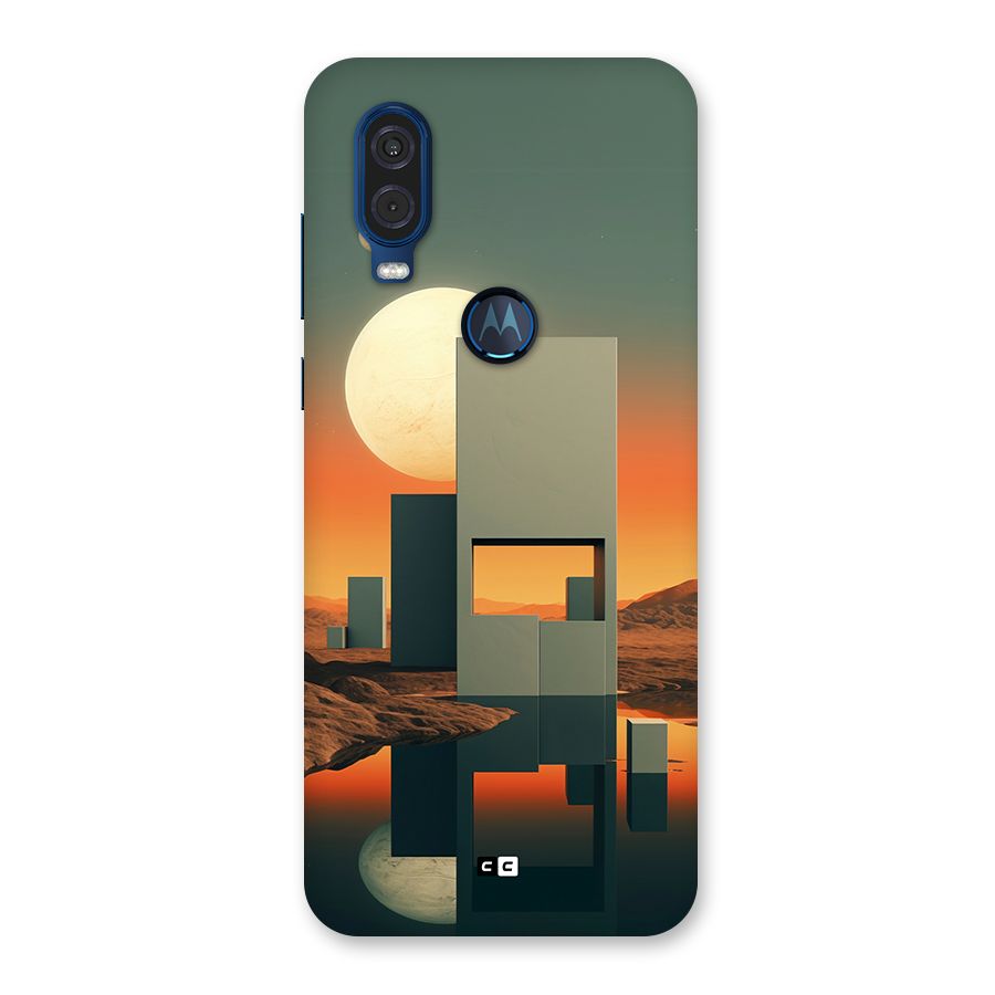 Geometric Sculpture Back Case for Motorola One Vision