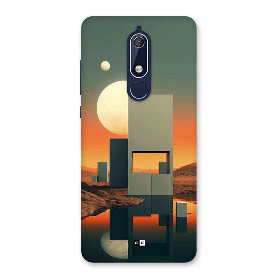 Geometric Sculpture Back Case for Nokia 5.1