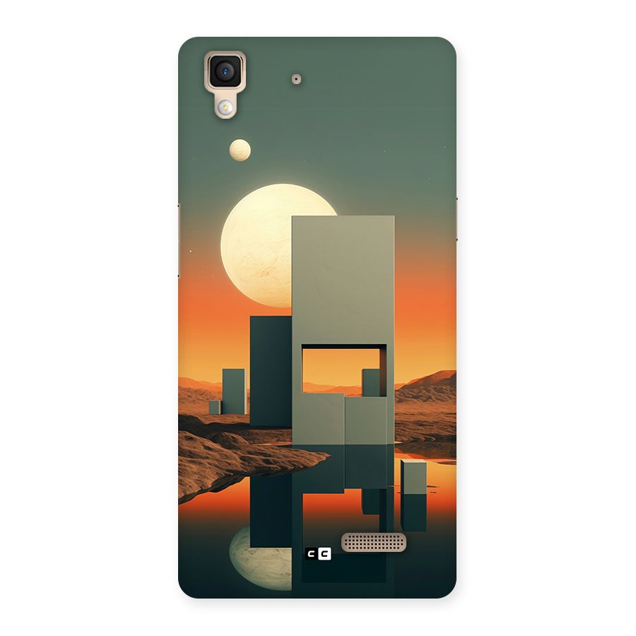 Geometric Sculpture Back Case for Oppo R7