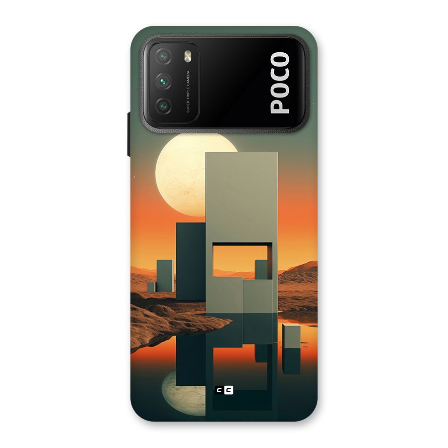 Geometric Sculpture Back Case for Poco M3