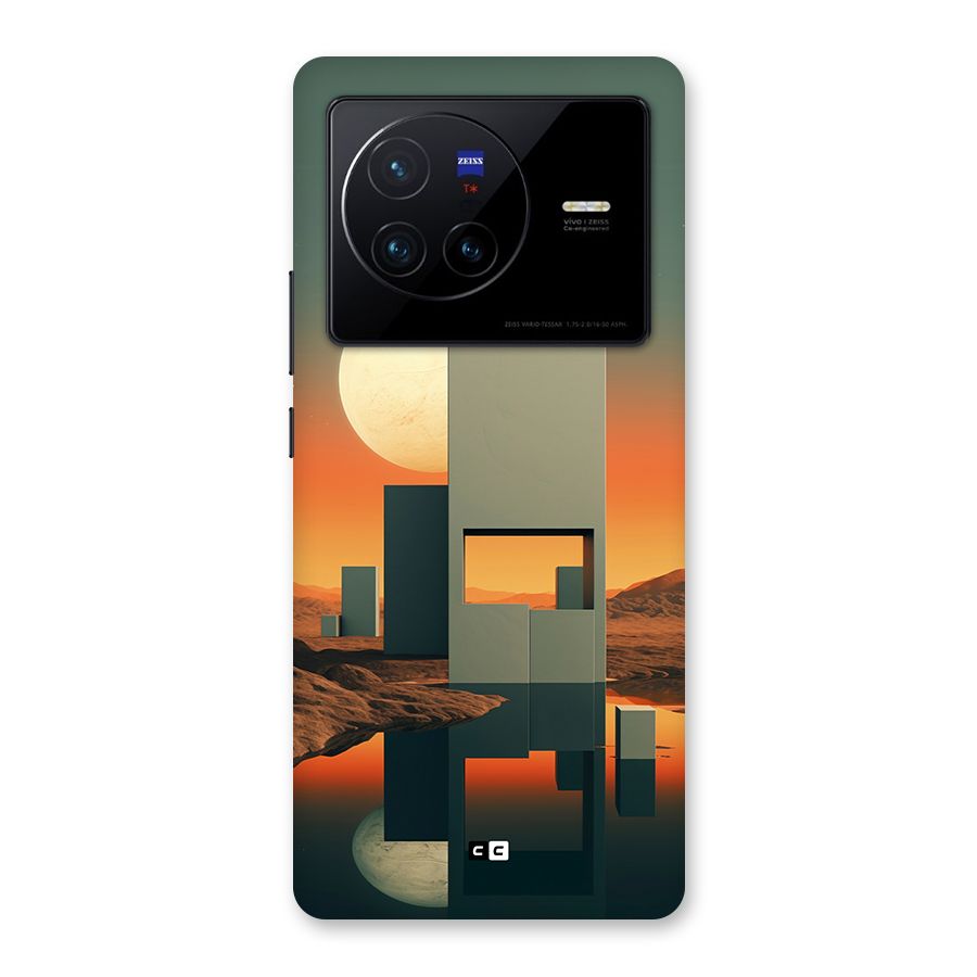 Geometric Sculpture Back Case for Vivo X80