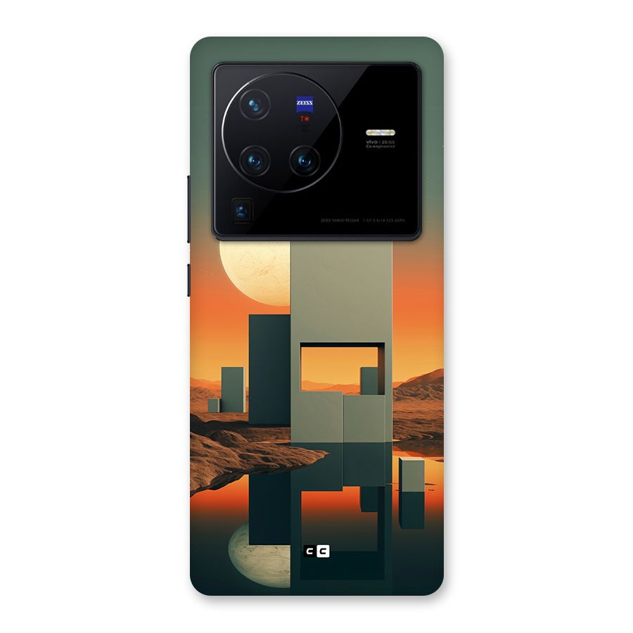 Geometric Sculpture Back Case for Vivo X80 Pro